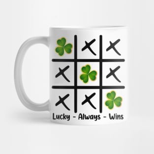 Lucky Always Wins Funny St Patricks Day Boys Girls Mug